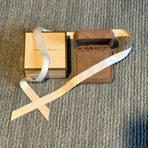 David Yurman Gift Box set box, jewelry case, bow. Pristine condition